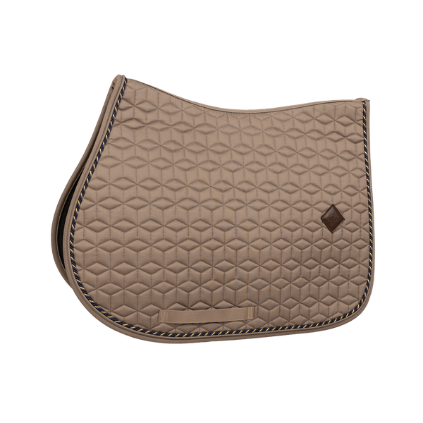 Kentucky czaprak Classic Custom One Cord - beżowy z granatowo-złotym sznureczkiem