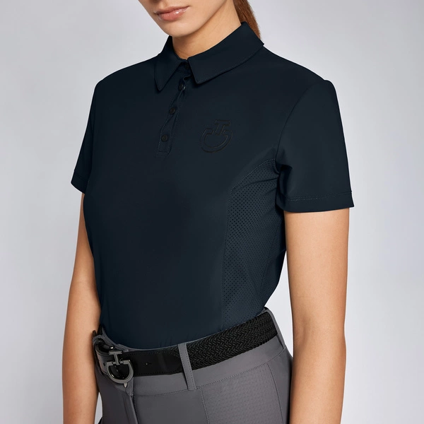 Koszulka polo Cavalleria Toscana - granatowa