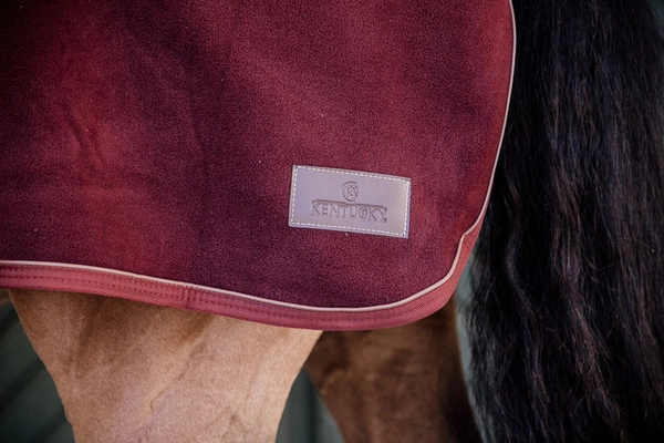Kentucky półderka do jazdy Quater Rug Heavy Fleece - bordowa
