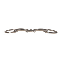 Velari wędzidło Eggbutt Double Jointed Stainless Steel 14 mm