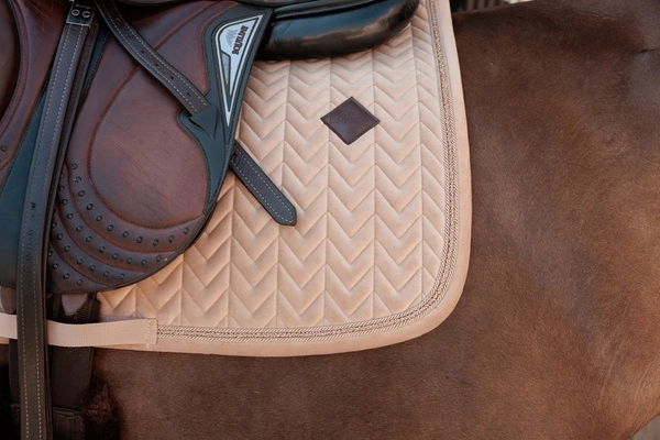 Kentucky czaprak Velvet Mini Pearls - beżowy