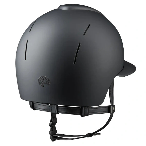 Kask KEP Smart NOVA POLO Textile Star Black - czarny z czarnymi paskami