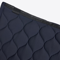 Czaprak New Circular Quilted Jersey - granatowy z białym logo
