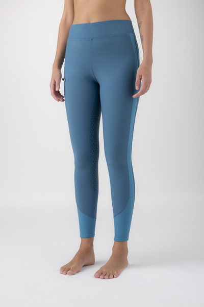 Legginsy z wysokim stanem Equiline Erefh - szmaragdowe