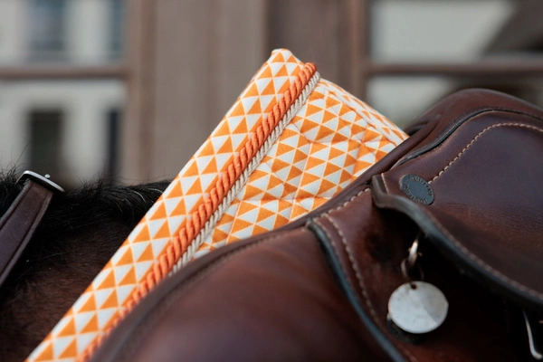 Kentucky czaprak Velvet Printing - pomarańczowy