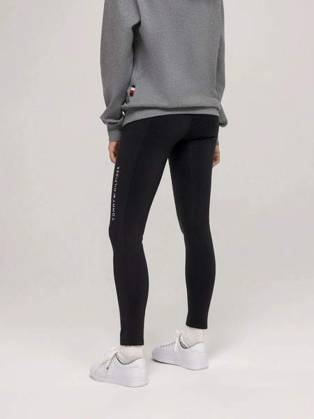 Ocieplane legginsy Tommy Hilfiger Vermont - czarne