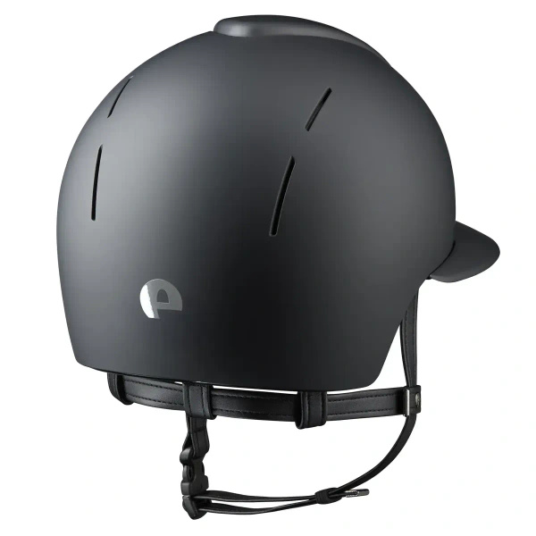 Kask KEP Smart NOVA POLO Textile - czarny z czarnymi paskami