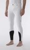 Męskie bryczesy Equiline Albertk lej kolanowy X-Grip - białe