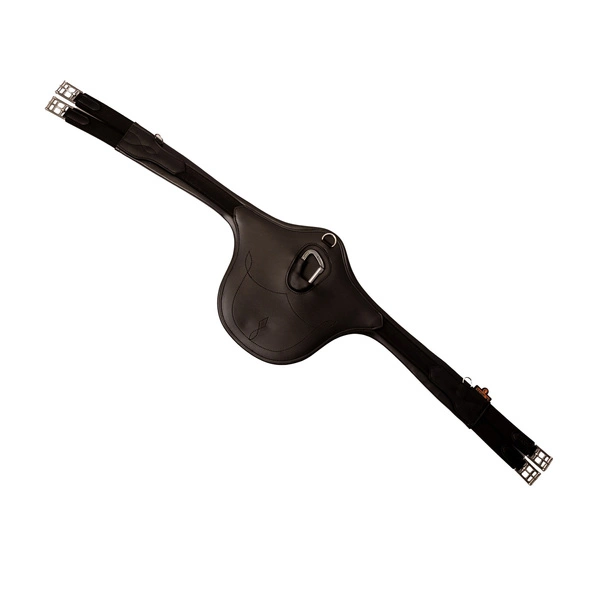 Kentucky anatomiczny popręg Anatomic Stud Girth z fartuchem - czarny