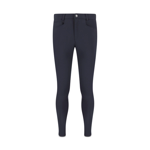 Męskie bryczesy Kentucky Mexico z lejem kolanowym - granatowe