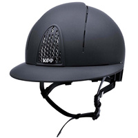Kask KEP Smart POLO Matt - granatowy z brązowymi paskami