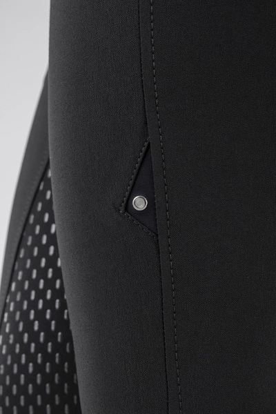 Damskie bryczesy Equiline Cedar z pełnym lejem - czarne