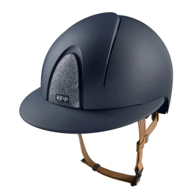 Kask KEP Smart NOVA POLO Textile Star Silver - granatowy z granatowymi paskami