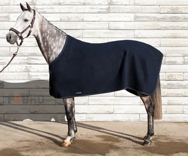 Derka polarowa Equiline Hugo - granatowa