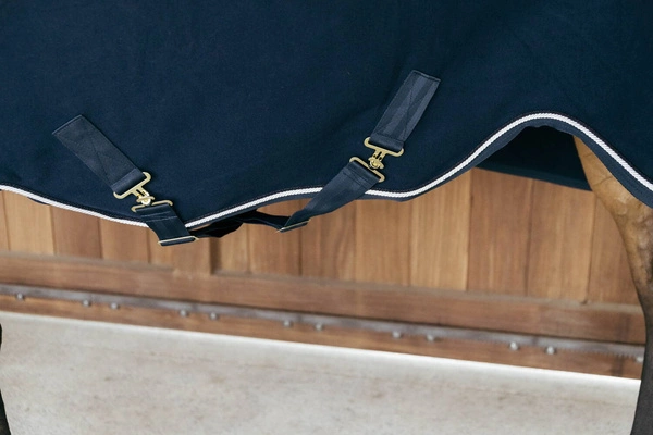 Derka wełniana Kentucky Fleece Rug Vegan Wool - granatowa