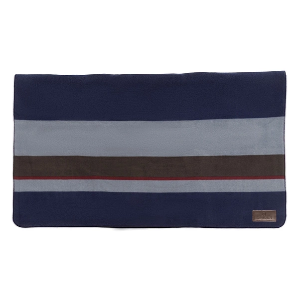 Osuszająca derka Kentucky Heavy Fleece Rug Square Stripes - granatowa