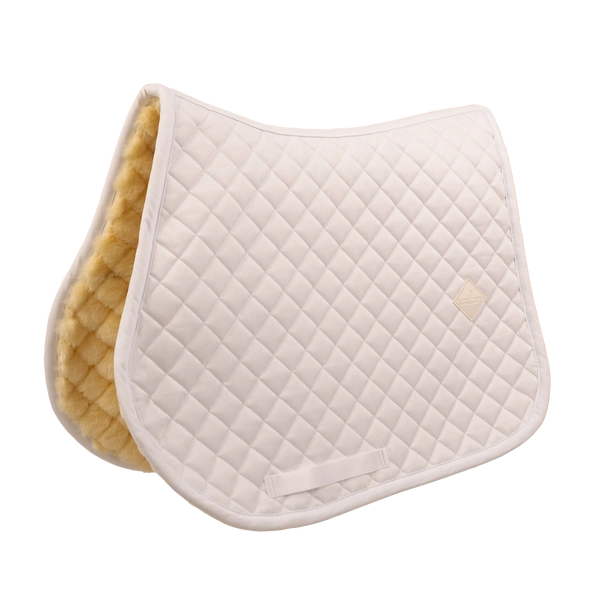 Kentucky czaprak Skin Friendly Saddle Pad Sheepskin Diamond - biały