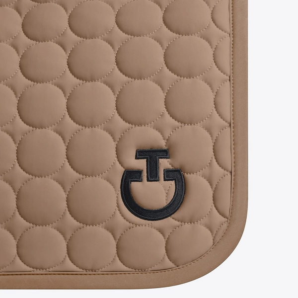 Czaprak Circle Quilted Jumping Saddle Pad - beżowy