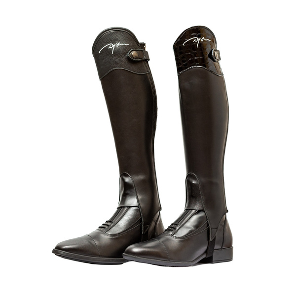 Czapsy Exel Half Chaps Dy'on - czarne gładkie
