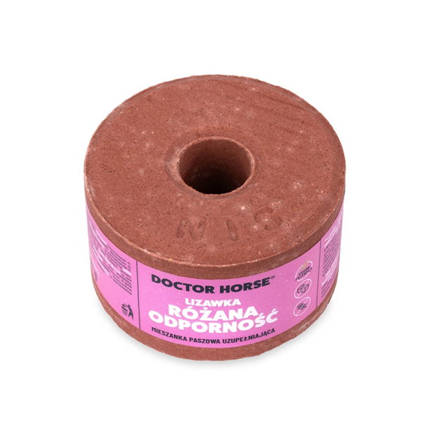 Doctor Horse - lizawka dla koni - Różana Odporność – Dzika Róża 750g