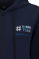 Bluza rozpinana #FebroTeam - granatowa