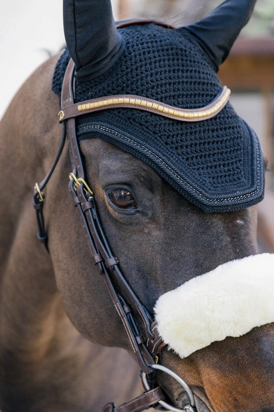 Kentucky nauszniki Metal Chain - czarne