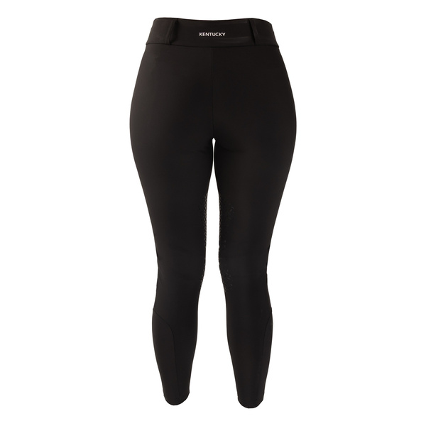 Damskie legginsy Kentucky Classic z kolanowym lejem - czarne