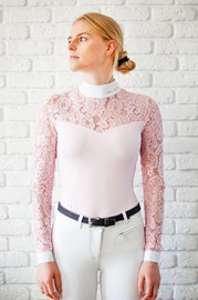Koszula konkursowa Fleur de Lys Equestrian Cristall - różowa