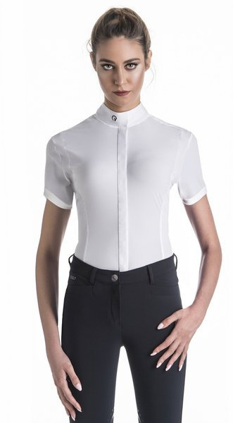 Damska koszula konkursowa z krótkim rękawem Ego7 Shirt MC - biała