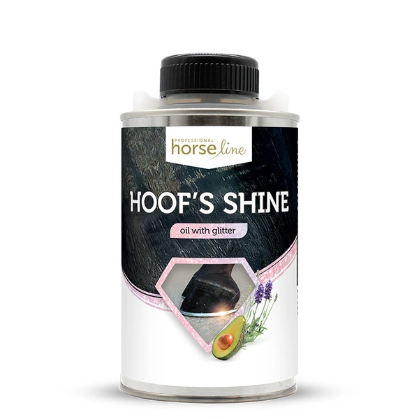 HorseLinePRO Hoof's Shine - olej do kopyt z brokatem 450ml