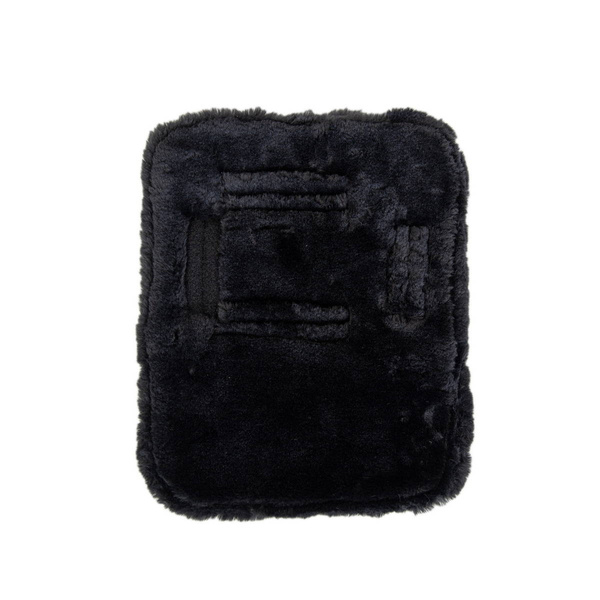 Kentucky Chest Expanders Vegan Sheepskin z 2 klamrami - czarna