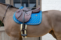 Kentucky czaprak Velvet Horse printing - granatowy
