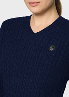 Sweter Samshield Lisandra Twisted - granatowy