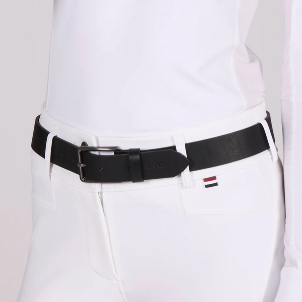 Pasek Kingsland Classic Unisex Leather Belt - czarny
