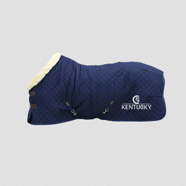 Kentucky derka stajenna Show 160 g z logo - granatowa