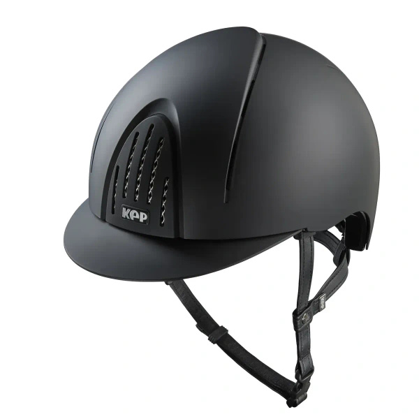 Kask KEP Smart NOVA Textile - czarny z czarnymi paskami
