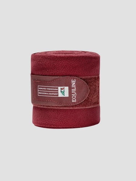 Komplet polarowych bandaży Equiline Polo - bordowe