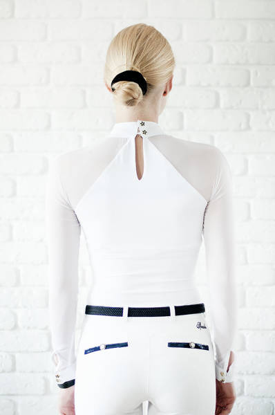 Koszula konkursowa Fleur de Lys Equestrian Molly - biała