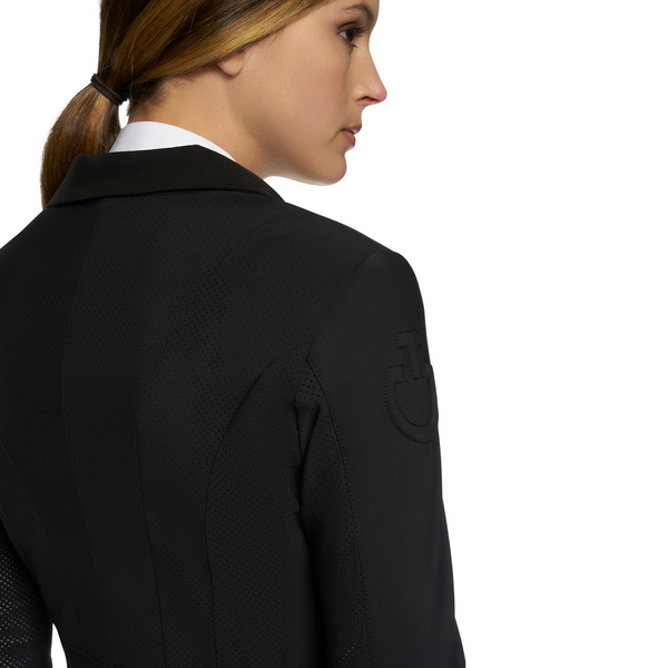 Damski frak Grand Prix Perforated Riding Jacket Cavalleria Toscana GGD024 - czarny