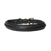 Dy'on obroża Plaited Dog - czarna