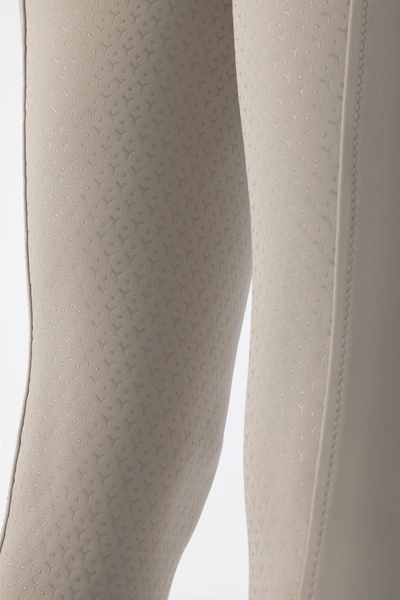 Damskie bryczesy Equiline Ceriek z pełnym lejem X-Grip - beżowe