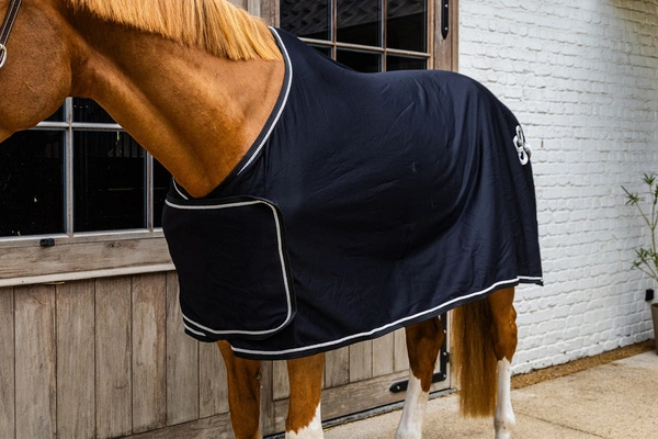 Kentucky derka polarowa Prize Giving Cooler Fleece Rug - granatowa