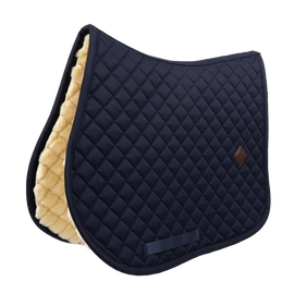 Kentucky czaprak Skin Friendly Saddle Pad Sheepskin Diamond - granatowy