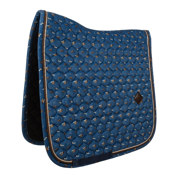 Kentucky czaprak Velvet Horse printing - granatowy