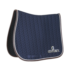 Kentucky czaprak Leather Fishbone - granatowy