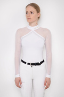 Koszula konkursowa Fleur de Lys Equestrian Molly Spark - biała