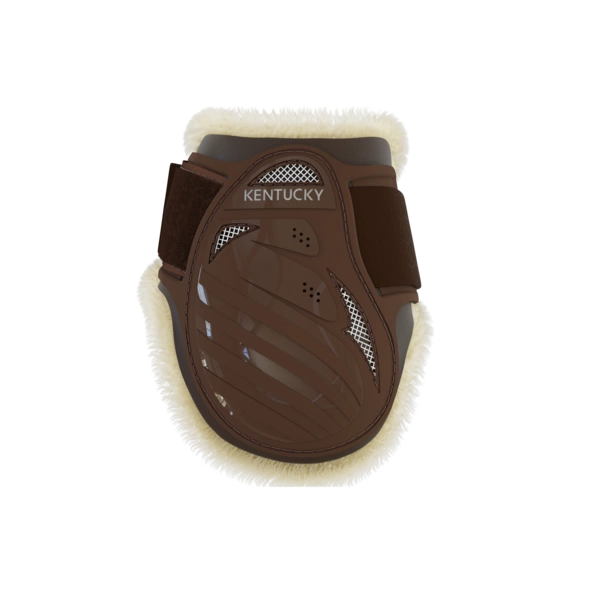 Kentucky Vegan Sheepskin Young Horse Fetlock na zadnie nogi - brązowe