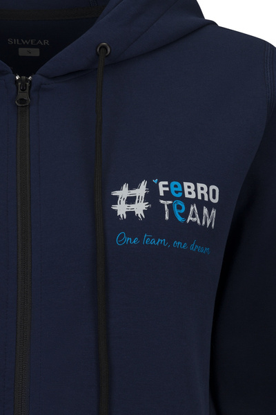 Bluza rozpinana #FebroTeam - granatowa