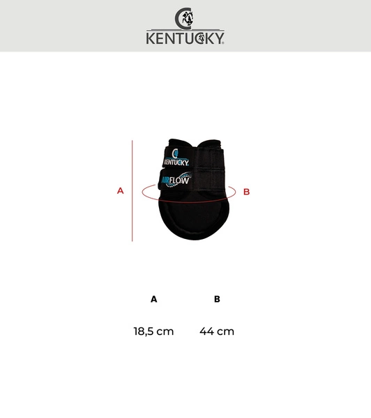 Kentucky ochraniacze na tył Eventing Boots 3D Air Flow Short - czarne