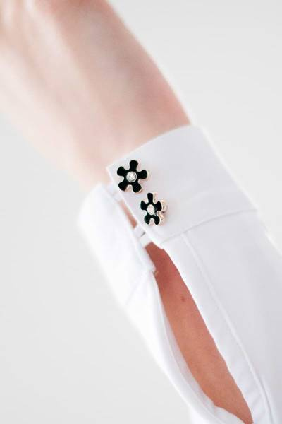 Koszula konkursowa Fleur de Lys Equestrian Edelweiss - biała